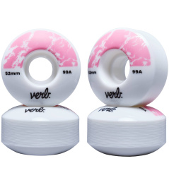 Verb Dip Skate Wheels 4-Pack (52mm|Marbel Pink)