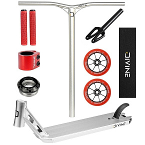 Freestyle Scooter Custom Divine Park ALU Silver/Red