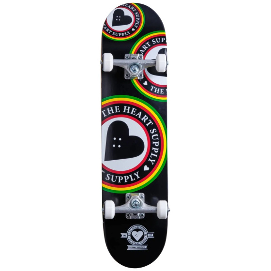 Heart Supply Orbit Logo Skateboard Complete (7.75"|Black/White/Red)