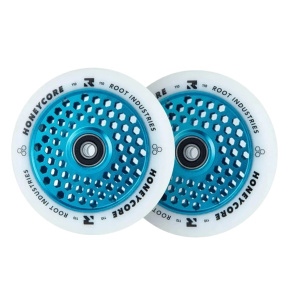 Root Honeycore White 110mm 2-pack Pro Scooter Wheels (110mm | Blue)