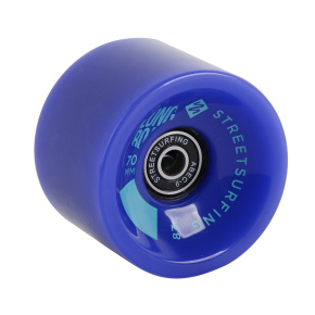 Longboard wheel 1pc - blue, ABEC 9, 70 mm