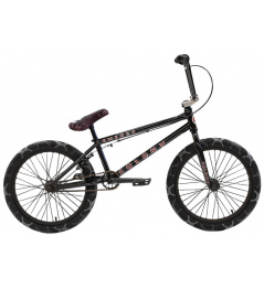 Colony Emerge 20 "2021 Freestyle BMX Bike (20.75 "| Gloss Black / Gray Camo Tires)
