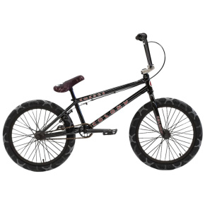 Colony Emerge 20 "2021 Freestyle BMX Bike (20.75 "| Gloss Black / Gray Camo Tires)