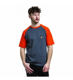 T-Shirt Nugget Asset C heather steel / red orange 2019 vell.M