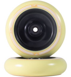 North Fullcore Kolečko Na Koloběžku (30mm|Matte Black/Cream)