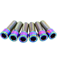 TLC Metric Titanium BMX Stem Bolts (Rainbow)