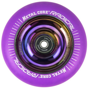 Metal Core Radical wheel 100 mm FLUORESCENT purple