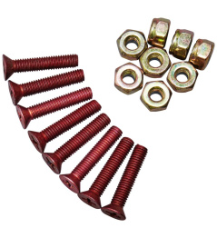 Venom Redheads Truck Bolts 8 Set (1"|Gold)