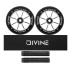 Set of 2 Divine 120 mm Spoked Wheels Silver + Divine Griptape + Divine Grips