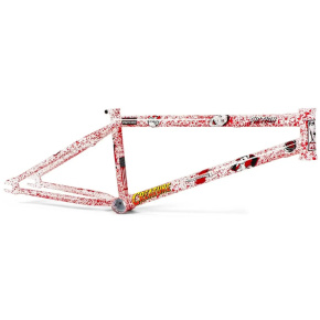 Fiction Creature Freestyle BMX Frame (2075"|Psycho White W/ Red Splatter)