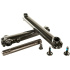 Family Tubular 3-Piece 8-Spline BMX Cranks (170mm | Black)