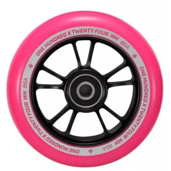 Blunt Wheel 10 Spokes 100mm Pink/Black