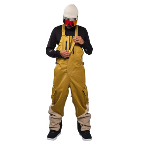 Whitespace 2L Cargo Insulated Bib Snow Pants (M|Taupe Green Khaki)