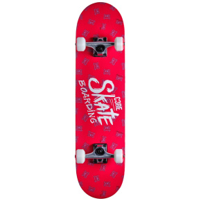 Skateboard Set Core C2 7.75 Red Scratch