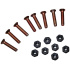Venom Redheads Truck Bolts 8 Set (1"|Black)