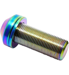 TLC 14x1mm Rear Titanium BMX Hub Bolt (14mm|Rainbow)