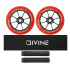 Set of 2 Divine 110 mm Spoked Wheels Red + Divine Griptape + Divine Grips