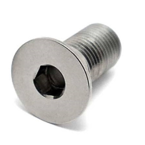 TLC Hollow Titanium BMX Crank Spindle screw (Natural)