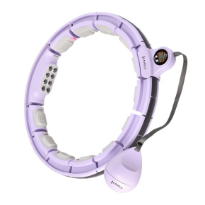 Massage hula hoop HMS HHM13 with weights, magnets and counter purple