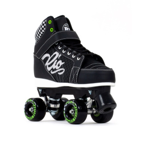 Rio Roller Mayhem II Adults Quad Skates - Black - UK:11A EU:46 US:M12L13