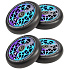 Packaging 1+1 Oath Bermuda Wheels 110mm Blue/Purple/Titanium 4pcs