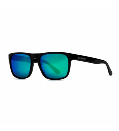 Horsefeathers Keaton glasses - gloss black / mirror green 2021
