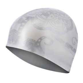 Silicone cap SPURT G-Type F221 woman with pattern, silver