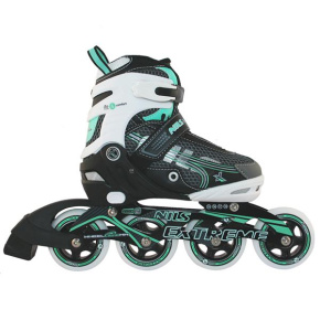 ON 9008 AND GREEN SIZE.S(31-34) ROLLER SKATES NILS EXTREME