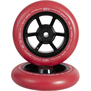 North Signal V2 Wheels 110mm 24mm Black/Red Pu