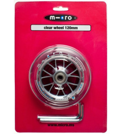 Micro Wheel 120 mm Clear