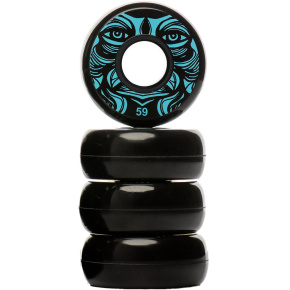 Kaltik Face Aggressive Skate Wheels 4-Set (59mm|Blue)