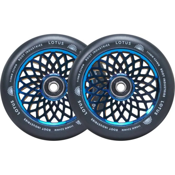 Wheels Root Lotus 110x24mm Blu-ray / Black 2pcs