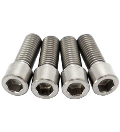 TLC Primo Titanium BMX Crank Arm Pinch Bolts (Natural)