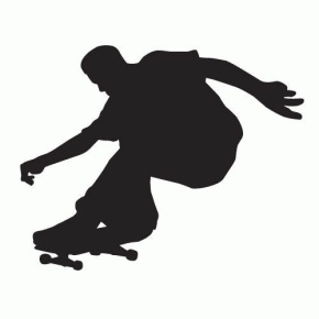 TEMPISH Skateboard silhouette sticker