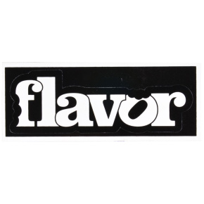 Flavor white sticker