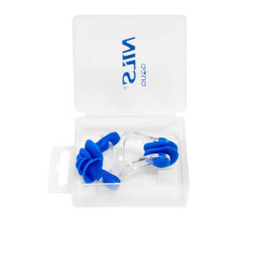 Set of silicone earplugs and nose plugs NILS Aqua NQAW30 blue