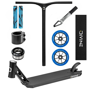 Freestyle Scooter Custom Divine Park ALU Black/Blue Freestyle Scooter Custom Divine Park ALU Black/Blue