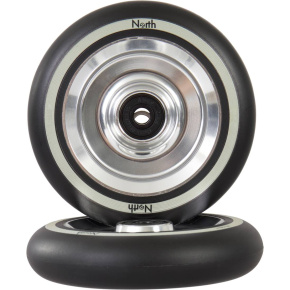 North Fullcore Scooter Wheel (30mm|Silver/Black Pu)