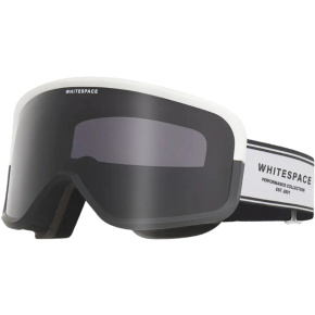 Whitespace Dual Tone Ski Goggles (White/Black/Smoke Lens)