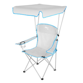 Folding chair with canopy NILS Camp NC3087 grey