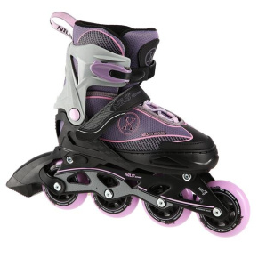 Roller skates NILS Extreme NA11008 grey-pink