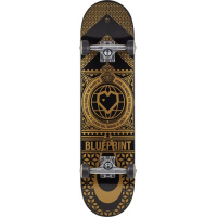 Skateboard Blueprint Home Heart 8.125 "gold
