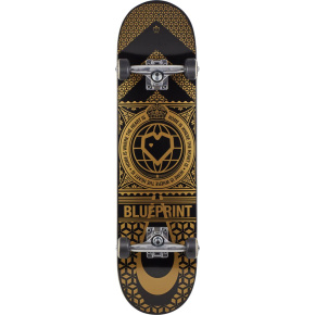 Skateboard Blueprint Home Heart 8.125 "gold