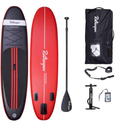 Retrospec Weekender 10' Inflatable Paddleboard (Black)