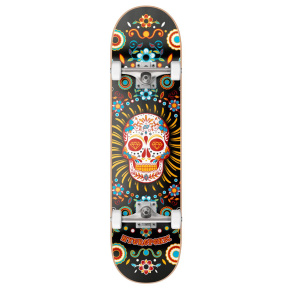 Hydroponic Mexican Skateboard 8.125 "Black Skull