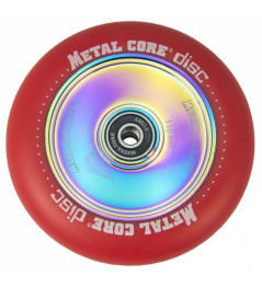 Metal Core Disc 110 mm castor red