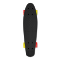 Skateboard FIZZ BOARD Black, Red-Yellow PU, black