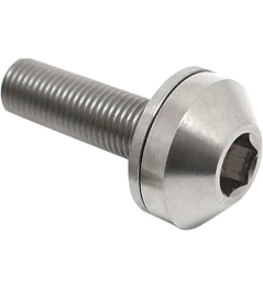 TLC Metric Titanium BMX Screw Hubs (10mm|Natural)