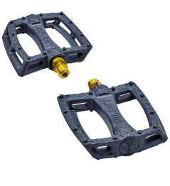 Colony Fantastic 9/16" BMX Pedals (Black/Gold)