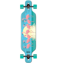 Madrid Drop-Thru Complete Longboard (40"|Flamingos)